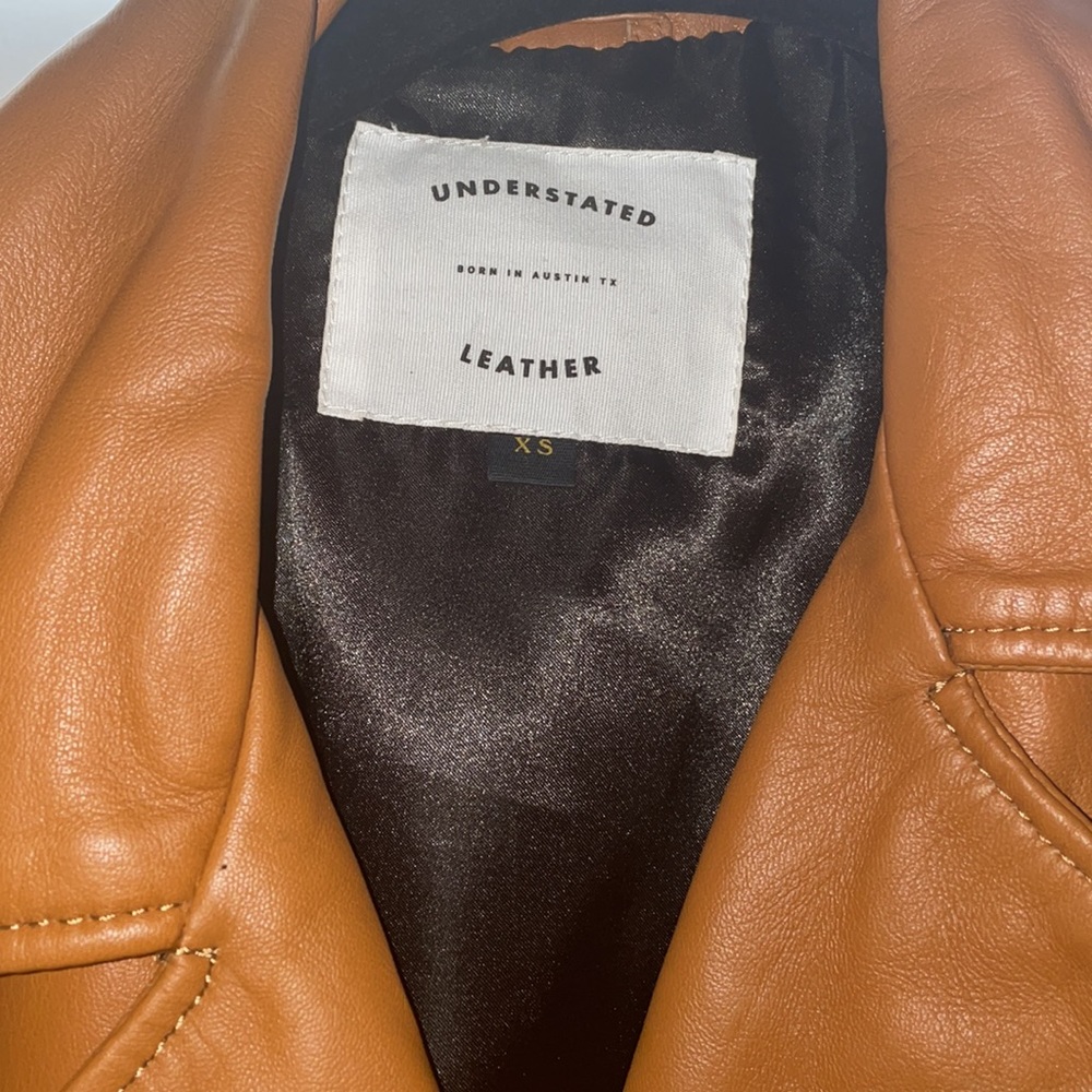NEW Understated Leather Easy Rider Caramel Jacket - Picture 4 of 10
